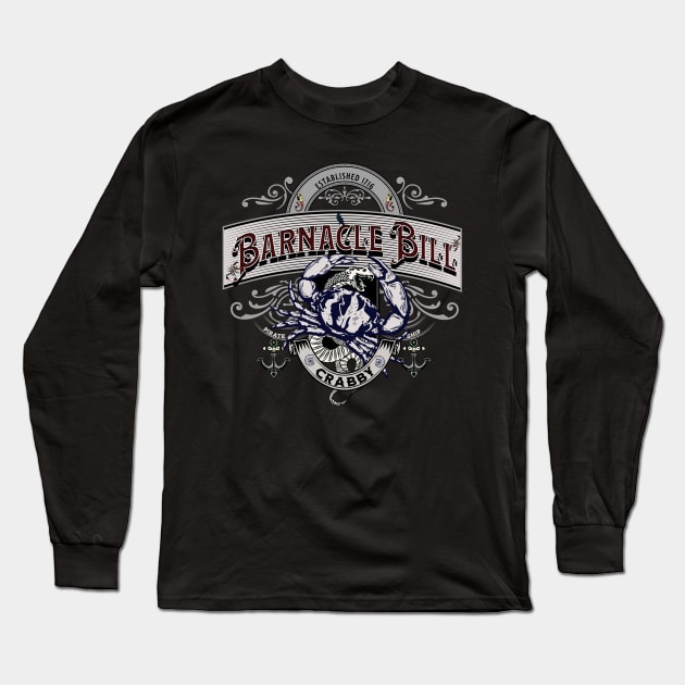 Barnacle Bill Silver Long Sleeve T-Shirt by Bootylicious